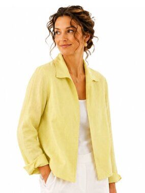 Talbot Linen Yellow Jacket Size Small